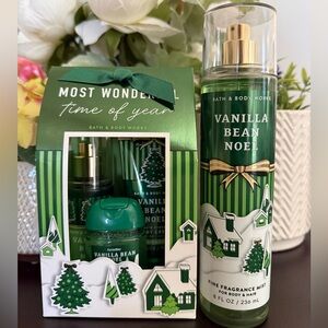🆕🎄 BATH & BODY WORKS “VANILLA BEAN NOEL“ GIFT SET AND FRAGRANCE MIST. BRAND NEW.